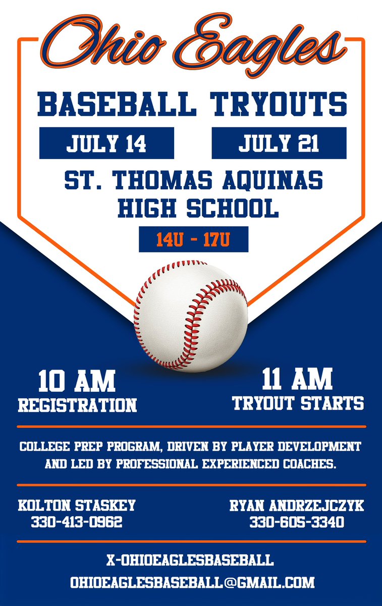 Tryouts are officially underway for our 2025 season !! Come be apart of a college prep led by coaches with collegiate and professional experience! Register with our attached link ⚾️  
docs.google.com/forms/d/e/1FAI…