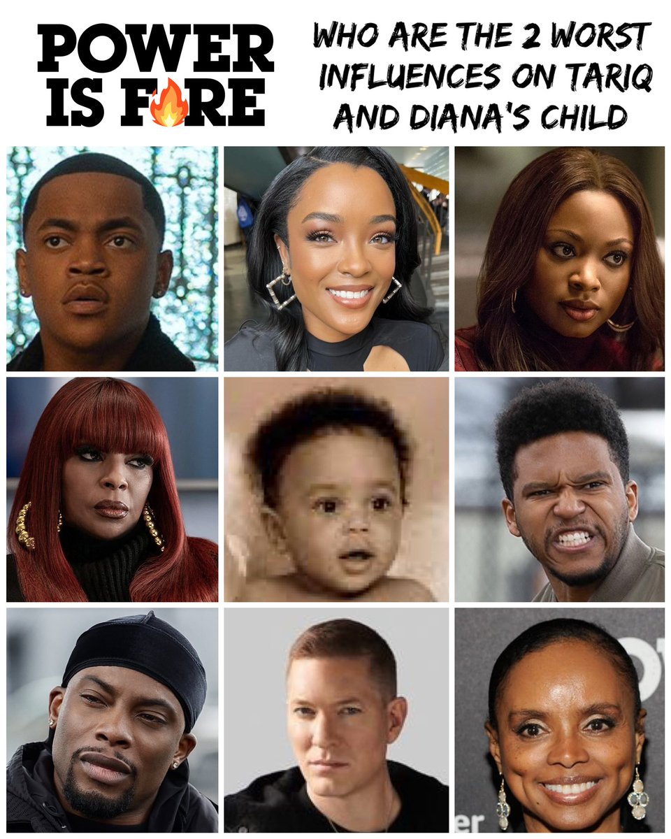 Who will be the two worst influences on Tariq and Diana's Baby(ies) They could have twins! #ghoststarz #power #powerstarz