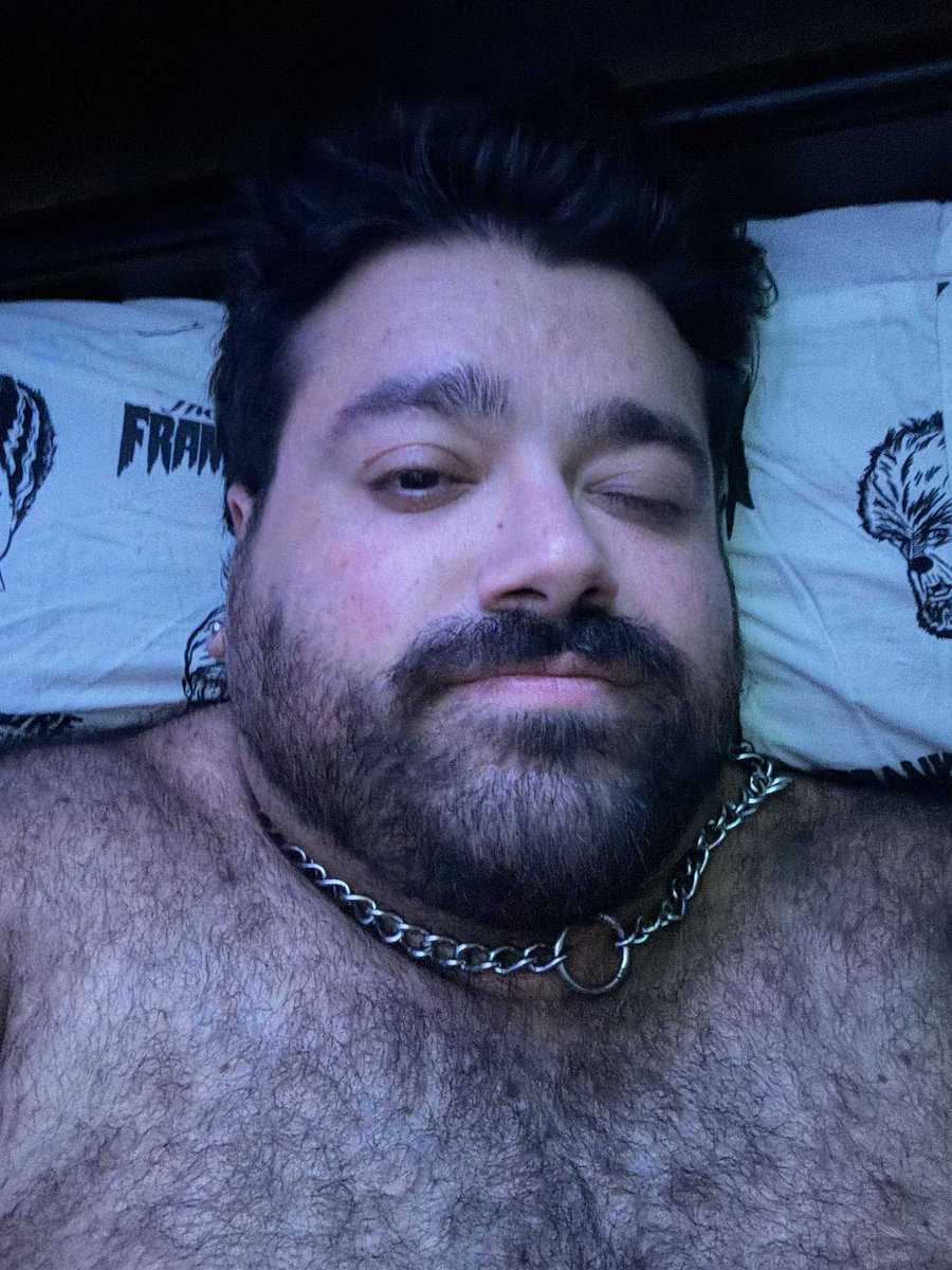 BearbraSDarling's tweet photo. I’m looking for a man into bears. Bearded. Tattoos. Boyfriend dick. https://t.co/enkPYE9VOJ