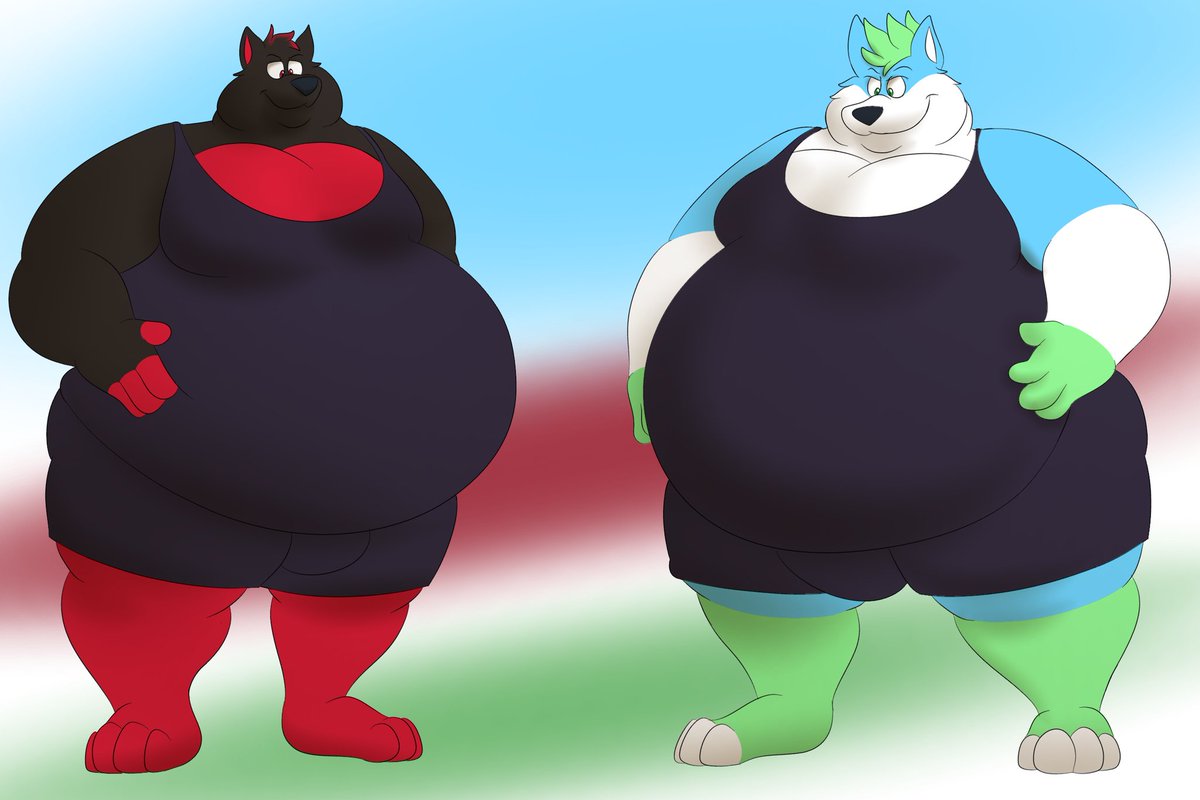 Wrestler Bros

Comm for @/xMidnightK9 in company with @/VicstoneK9