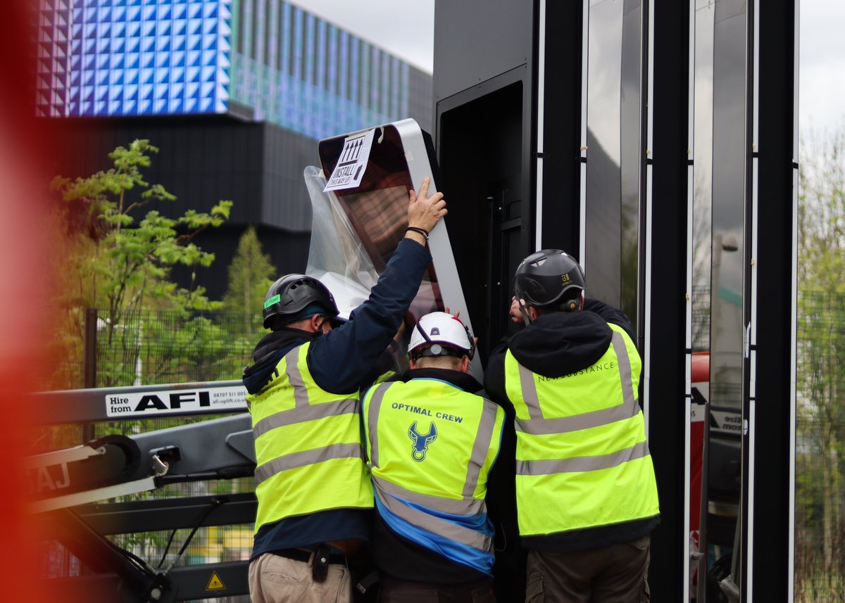 NEWSUBSTANCE's tweet photo. Take a behind-the-scenes look at our latest project 👀

We recently produced, designed and delivered a city centre public art trail to encourage visitors to travel by foot to @TheCoopLive  arena, culminating in months of meticulous onsite preparation and hard work! https://t.co/kj3IQvoJD9