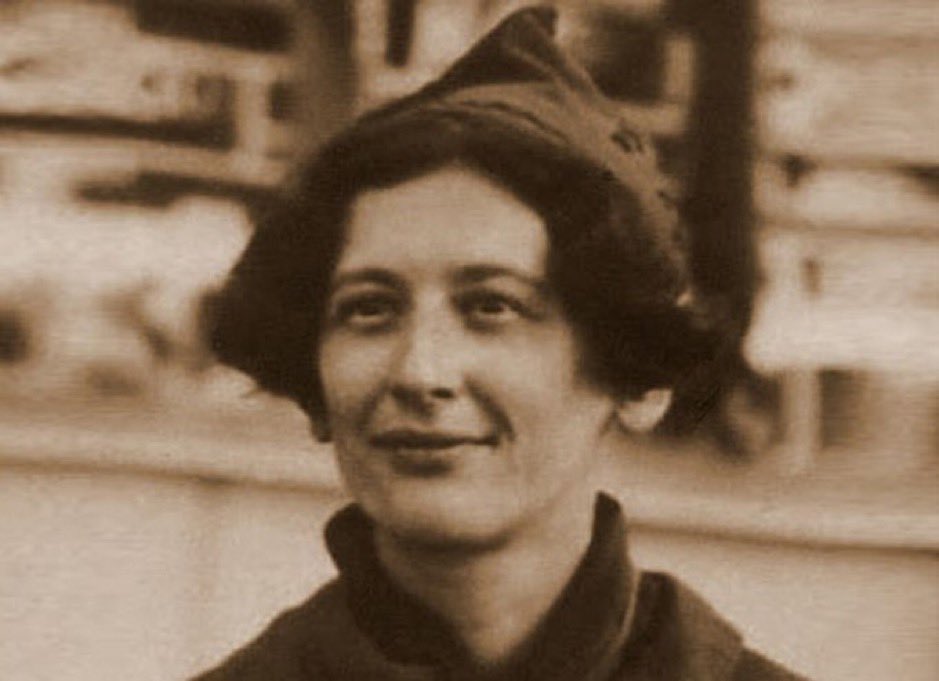 chaven's tweet photo. "It was on rereading Simone Weil that I understood at what point she had been present at the very heart of the principal ideas that govern my work.” ~ René Girard on Simon Weil https://t.co/UM1uoigvqz