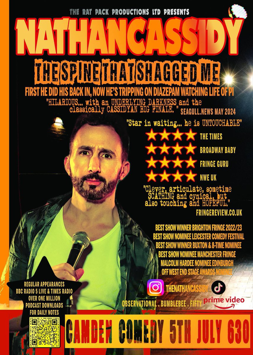 _theratpack's tweet photo. FRIDAY! @CamdenComedy @CamdenHead 
2 ACE SHOWS
630pm @nathancassidy 'The Spine That Shagged Me' £5 + fee

8pm THE RAT PACK 
inc @astevehall @GabrielEbulue @KathMathComedy @SimonStanleyW 
£10 + fee

GRAB TICKETS! ⬇️
https://t.co/Z5vZpWXmNy https://t.co/w3vhC2dtFX