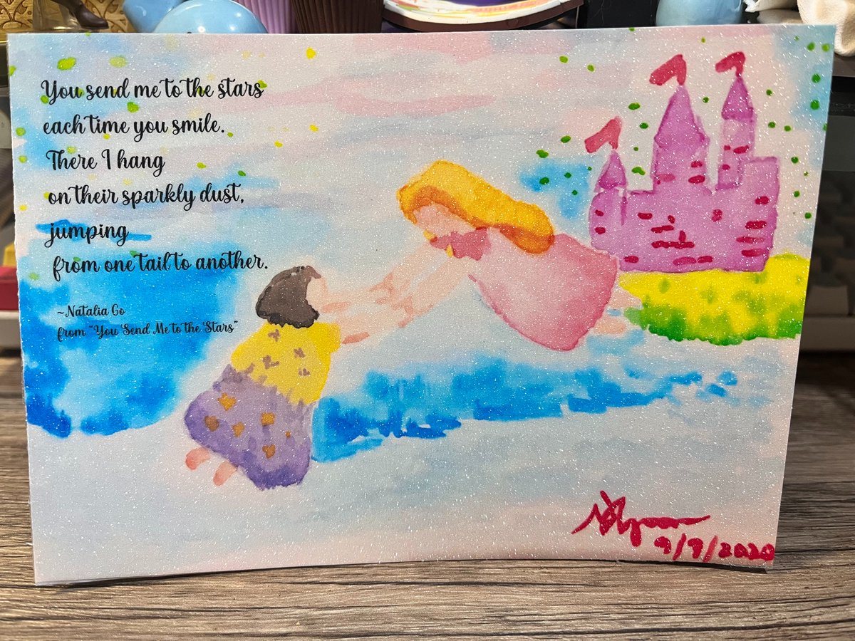 nataliagowrites's tweet photo. Reach for the stars with my artwork inspired by 'You Send Me to the Stars'. ✨🌟

Get this print at https://t.co/N8obR2rJgW or click the link on my bio!

#artsandcrafts #craftideas #pinoyartist #filipinoartist #filipinoartists #philippineliterature #madebynatalia #madebyhand https://t.co/3lZk1Iohvj
