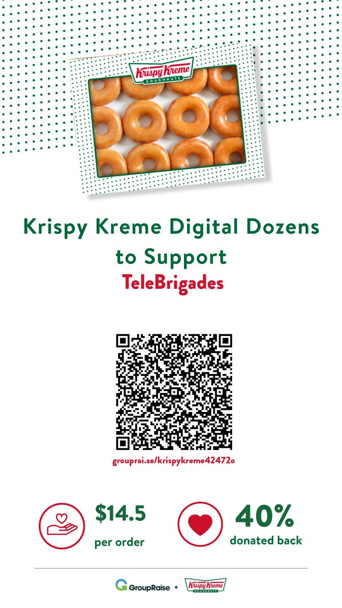 You 🍩 want to miss this!! Today is the last chance to get your Krispy Kreme dozens in support of underserved communities. Order via our fundraising sales page🎉: grouprai.se/krispykreme424… #krispykreme #doughnuts #groupraise #fundraiser #lastday #donutlovers #treatyourself