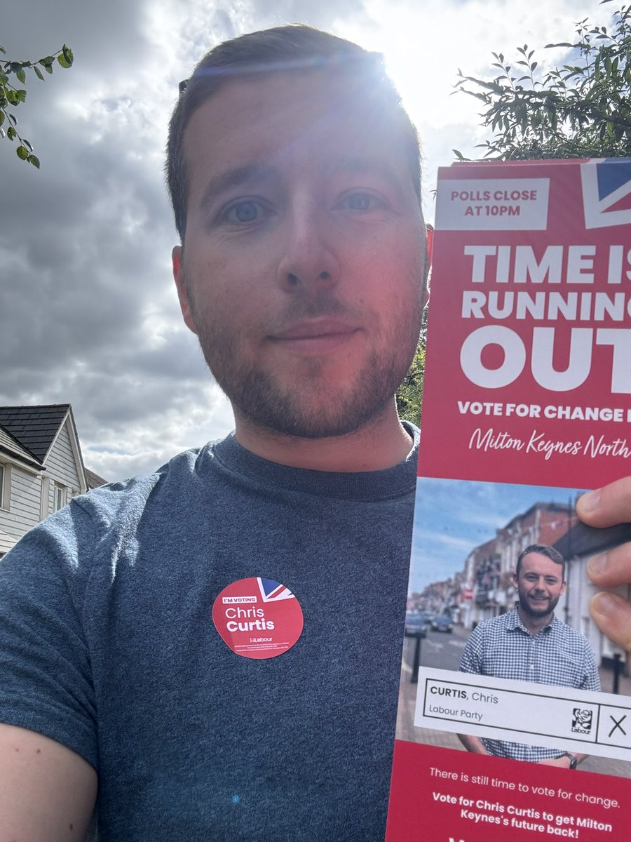 Hoping to get the vote out for the wonderful @chriscurtis94 and <a href="/UKLabour/">The Labour Party</a>