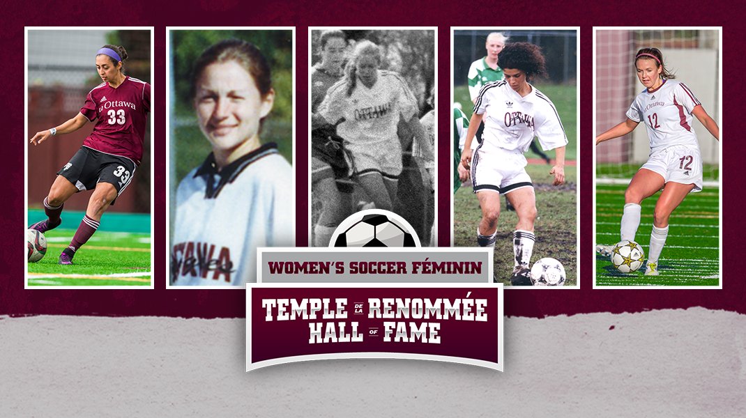 🏆⚽️ Le Temple de la renommée du soccer féminin des Gee-Gees intronisera ses cinq premières membres

equipes.geegees.ca/sports/wsoc/20…