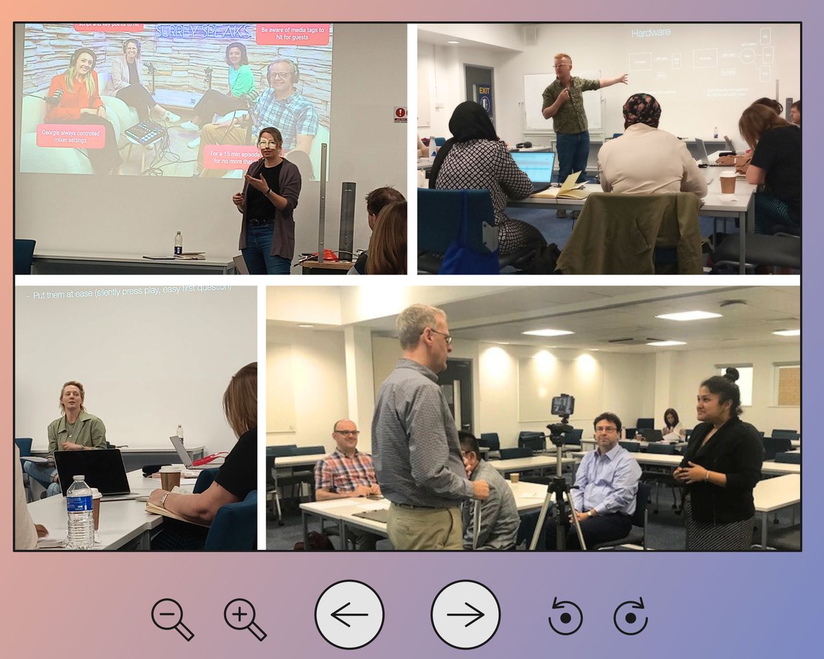 University of Surrey ESRC IAA (@esrcimpact) on Twitter photo We've had a fantastic two days of podcast & media training from some amazing trainers, preparing our academics to take their research to new audiences in creative ways, funded through the <a href="/ESRC/">Economic and Social Research Council</a> Impact Accelerator - thanks to all who joined us! <a href="/UoSFASSResearch/">FABSS Research</a> <a href="/UniOfSurrey/">University of Surrey</a> We've had a fantastic two days of podcast & media training from some amazing trainers, preparing our academics to take their research to new audiences in creative ways, funded through the <a href="/ESRC/">Economic and Social Research Council</a> Impact Accelerator - thanks to all who joined us! <a href="/UoSFASSResearch/">FABSS Research</a> <a href="/UniOfSurrey/">University of Surrey</a>