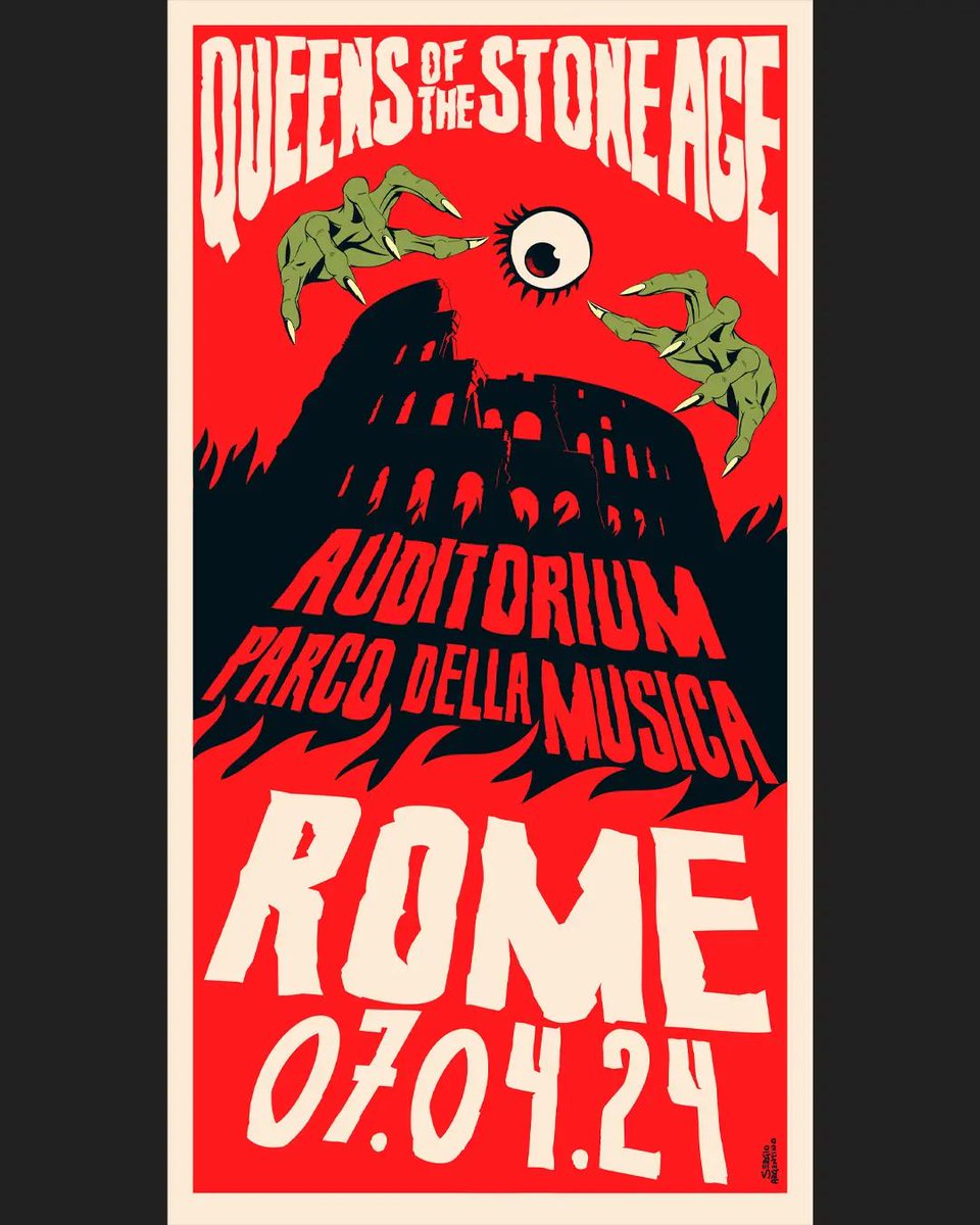 qotsa's tweet photo. .@RomaSummerFest TONIGHT🏛️ 
In Times New Roman...
#RSF2024 #TheEndIsNero https://t.co/r02EK5Kbmj