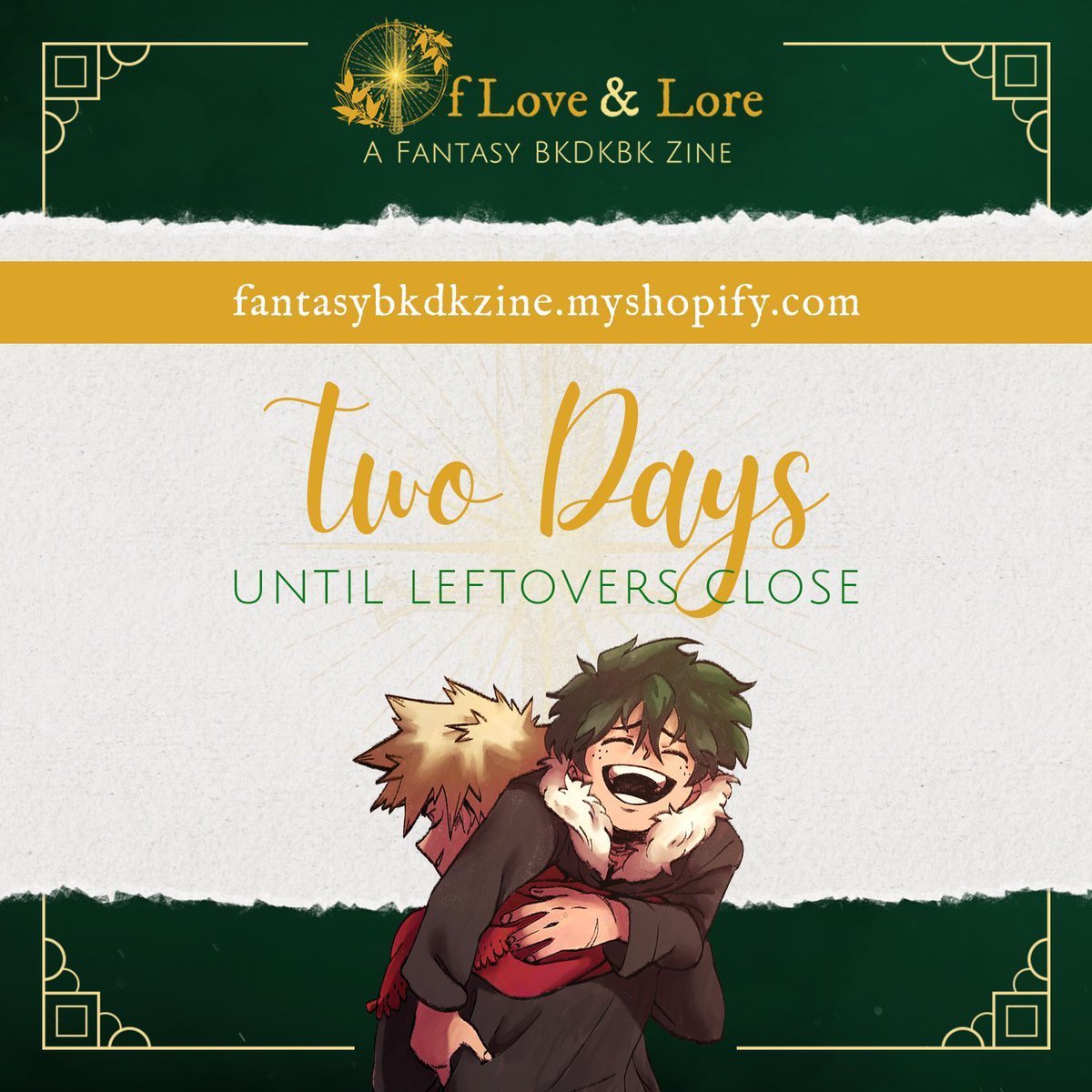 📯 Only 2 Days Left! 📜 

✨ Wow time flies! Only 48 hours left to grab some last minute goodies from this project!

✨ Shop Now: fantasybkdkzine.myshopify.com