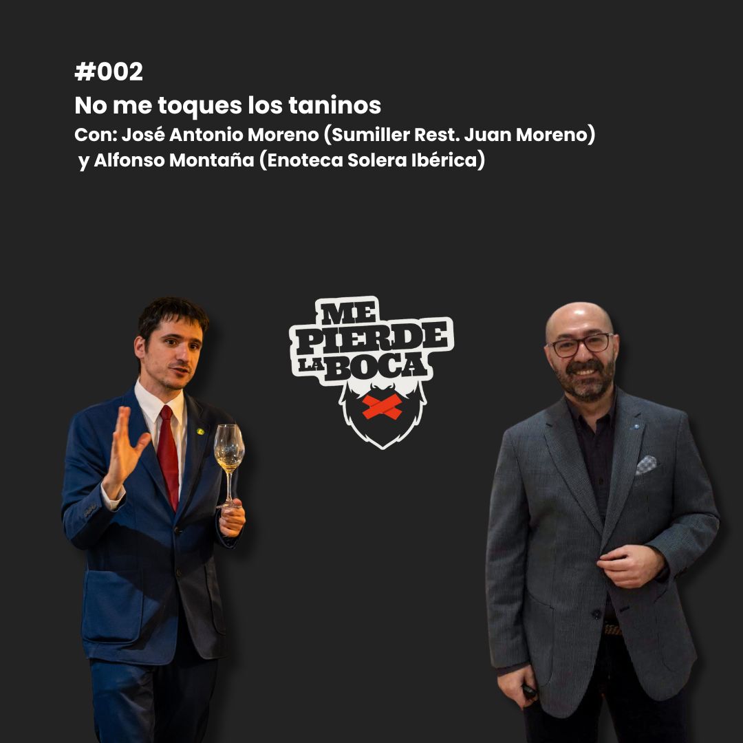Episodio 2: 
'No me toques los taninos'
<a href="/CurroLucas/">Curro Lucas</a> charla sobre vino con José Antonio Moreno, sumiller de <a href="/RestaJuanMoreno/">Restaura Juan Moreno</a>, y Alfonso Montaña, de Enoteca Solera Ibérica. 
Youtube: youtu.be/WtzGvoXoCis?si…
Spotify: open.spotify.com/episode/5aSDk9… 
#Mepierdelaboca