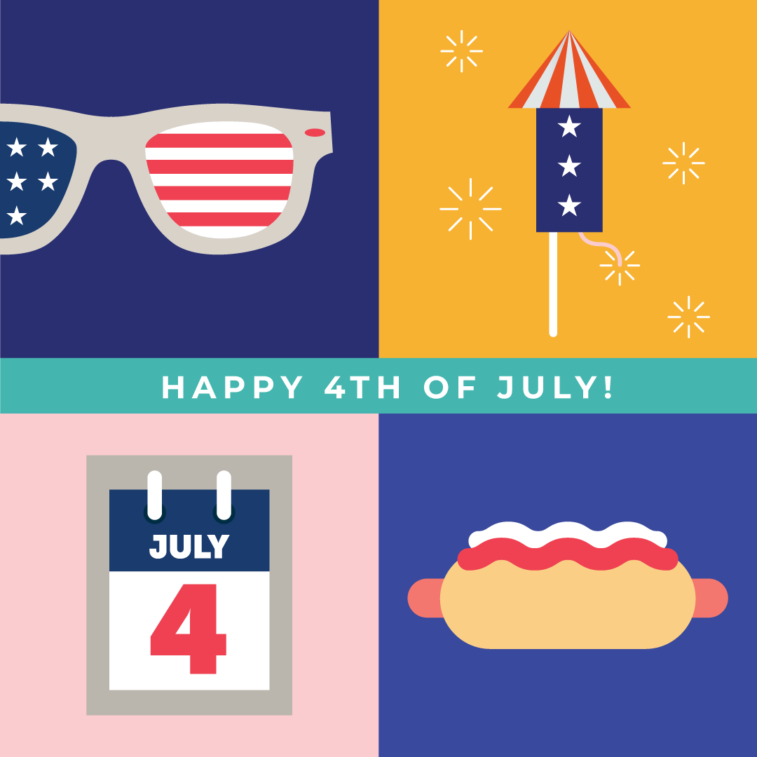 454Creative's tweet photo. Happy 4th of July! ♥️ 🇺🇲 We hope everyone enjoys celebrating and soaking in the sunshine with friends and family today.  Our office will be closed today and tomorrow for our team to rest and celebrate. 🎆 

#happy4thofjuly #holiday #happysummer #officeclosure https://t.co/UvWeCrEOii