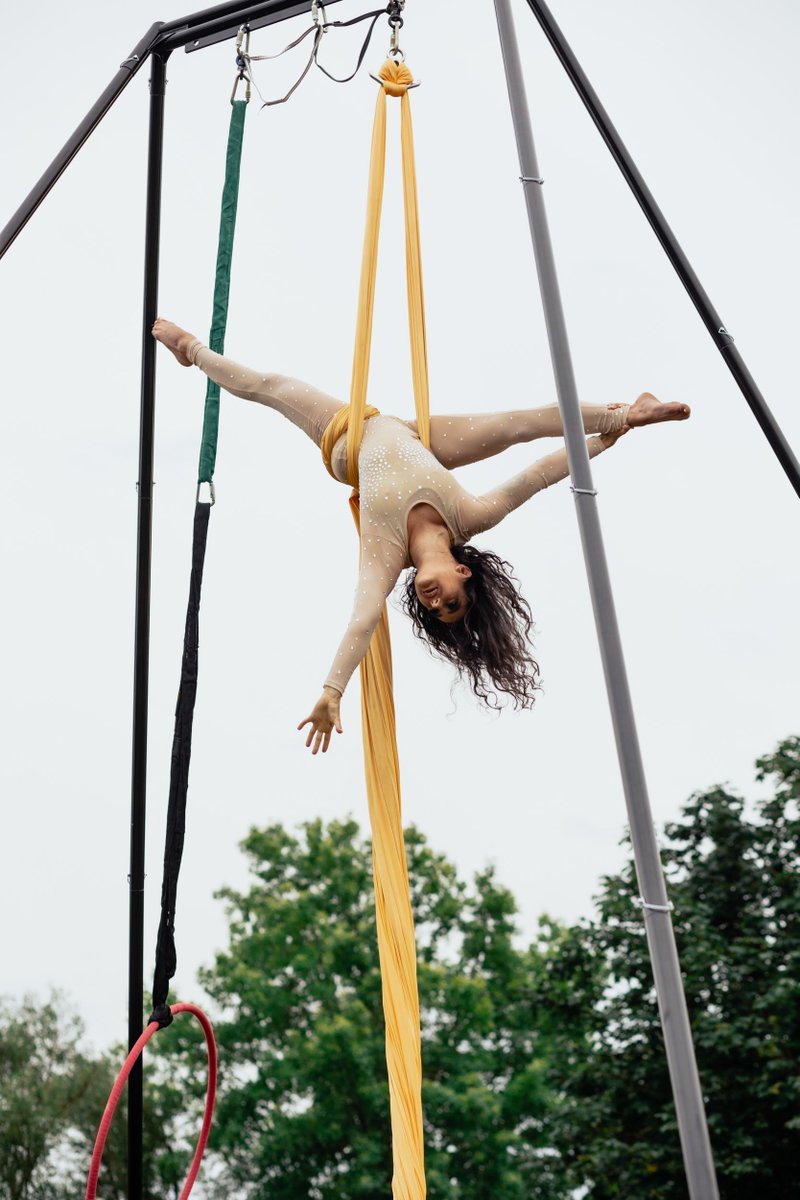 Because Aerial 🤸‍♂️ 
We're so excited to have Hamilton Aerial Group returning to perform Sat &amp; Sun of Because Beer this year! HAG is a circus arts collective specializing in aerial arts &amp; stilt walking, &amp; producing quality theatrical performances with extraordinary costumes.