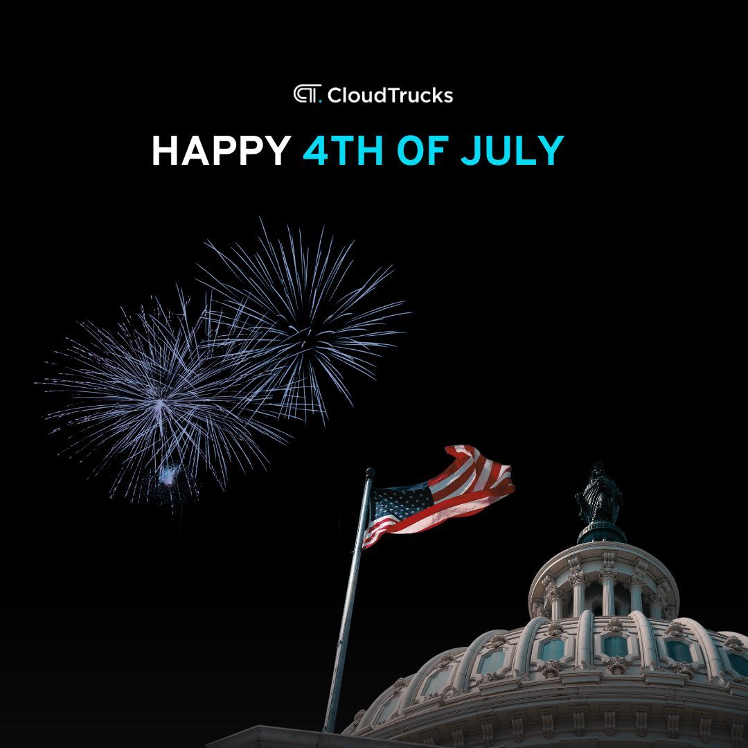 CloudTrucks's tweet image. 🇺🇸 Wishing a Happy 4th of July to all our great nation’s hardworking Truck Drivers! 🇺🇸

Stay safe and enjoy the celebrations! 

#Happy4thofJuly #CloudTrucks #trucking #truckers #truckerlife #cloudtrucksontheroad #HappyIndependenceDay