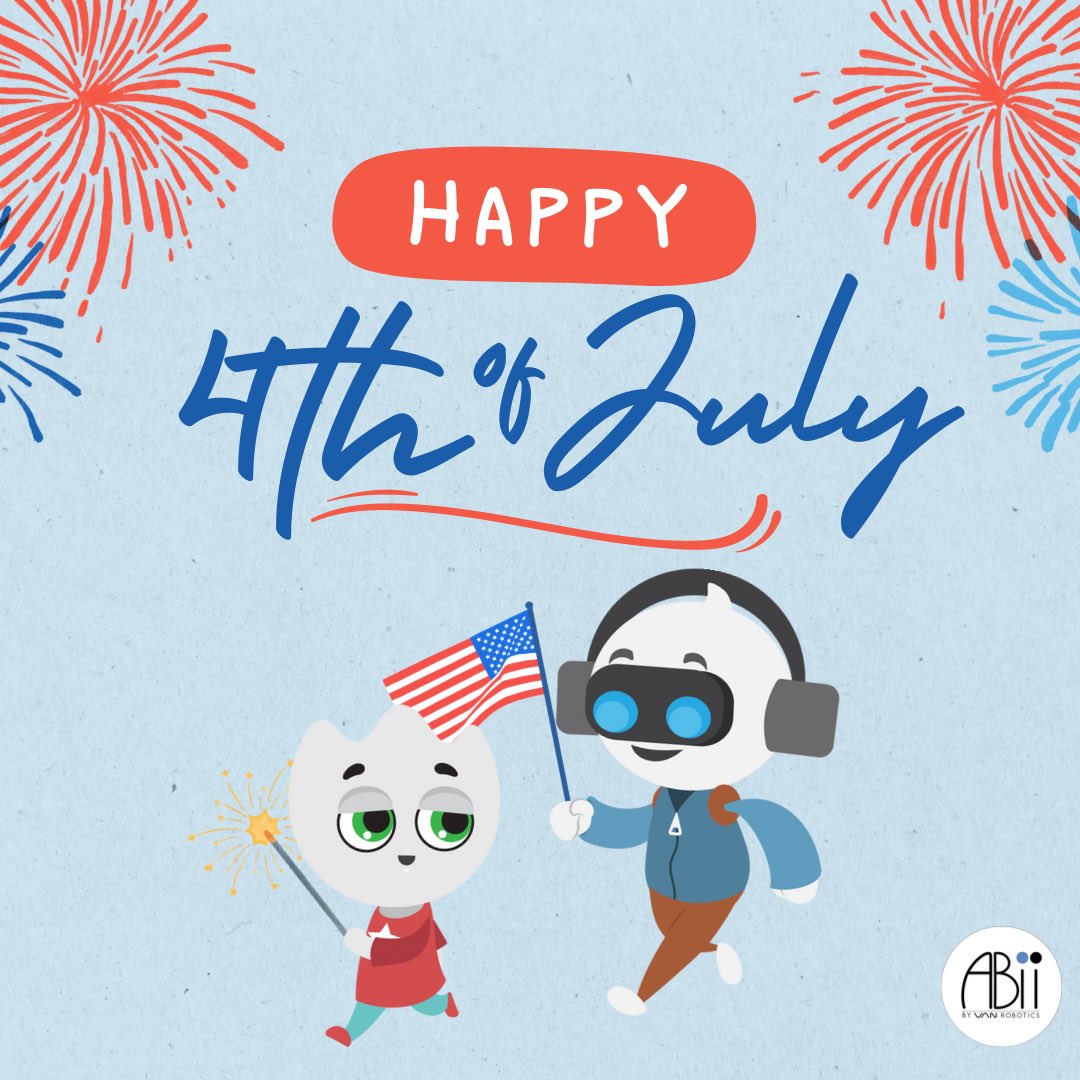 ABii’s World by Van Robotics (@vanrobotics) on Twitter photo Happy #IndependenceDay to all of our American friends! We wish you a safe & happy celebration with family, friends and fireworks 🎆
Looking for ways to learn & celebrate with your students? Check out these resources:
kids.britannica.com/kids/article/I…
kids.nationalgeographic.com/history/articl…
#4thofjuly Happy #IndependenceDay to all of our American friends! We wish you a safe & happy celebration with family, friends and fireworks 🎆
Looking for ways to learn & celebrate with your students? Check out these resources:
kids.britannica.com/kids/article/I…
kids.nationalgeographic.com/history/articl…
#4thofjuly