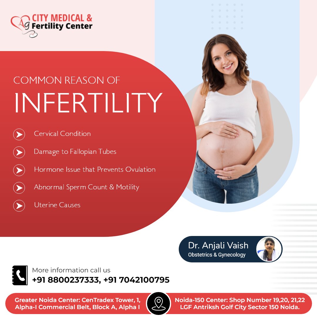 city_fertility's tweet photo. Understanding Common Reasons for Infertility at CityMed. Get insights into the factors affecting fertility and explore our comprehensive solutions to help you on your journey to parenthood.

#infertilityawareness #citymed #fertilitycare #greaternoida #cervical #HospitalsinNoida https://t.co/mvS2NgzQN0
