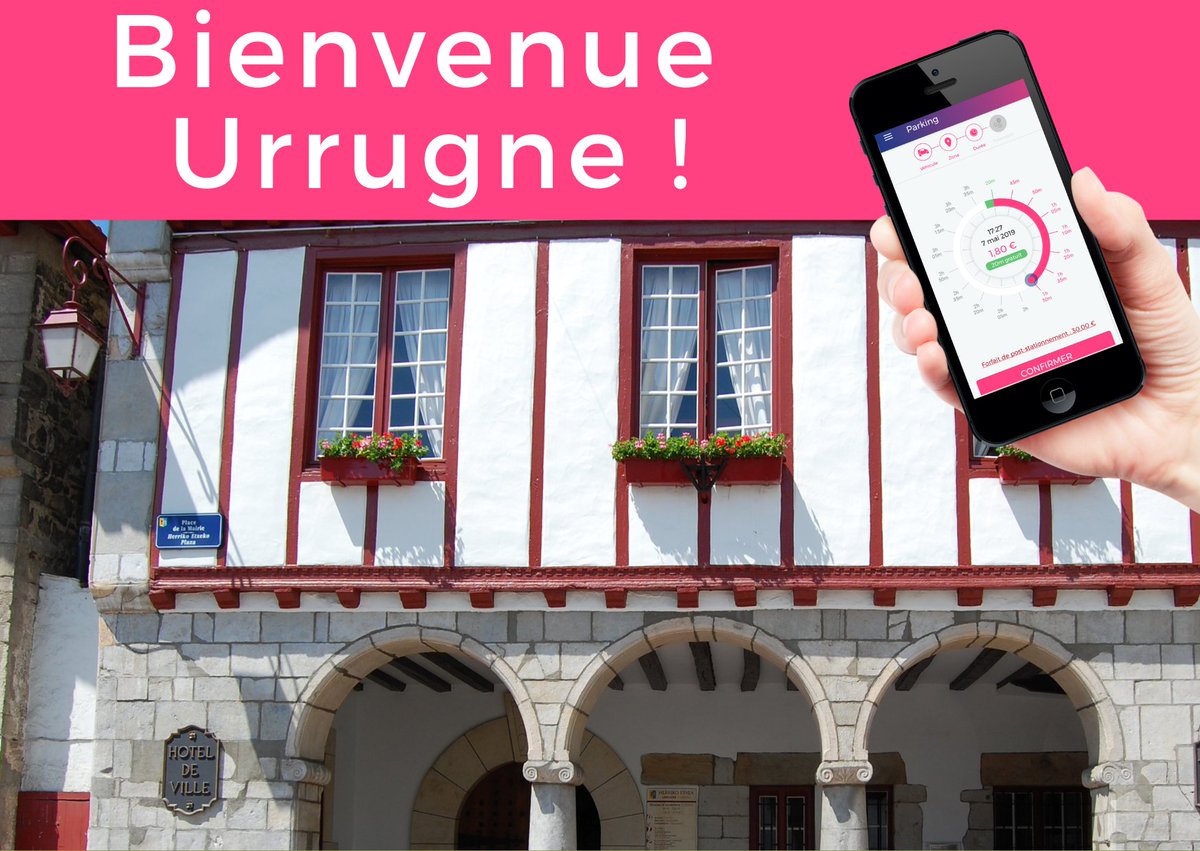 L'#application flowbird est disponible à Urrugne !
Venez vous ressourcer dans ce charmant village basque et stationnez en toute sécurité!  Payez, prolongez ou stopper votre ticket depuis votre #mobile.
Inscription gratuite
bit.ly/2J3A0kN
 #stationnement #paysbasque