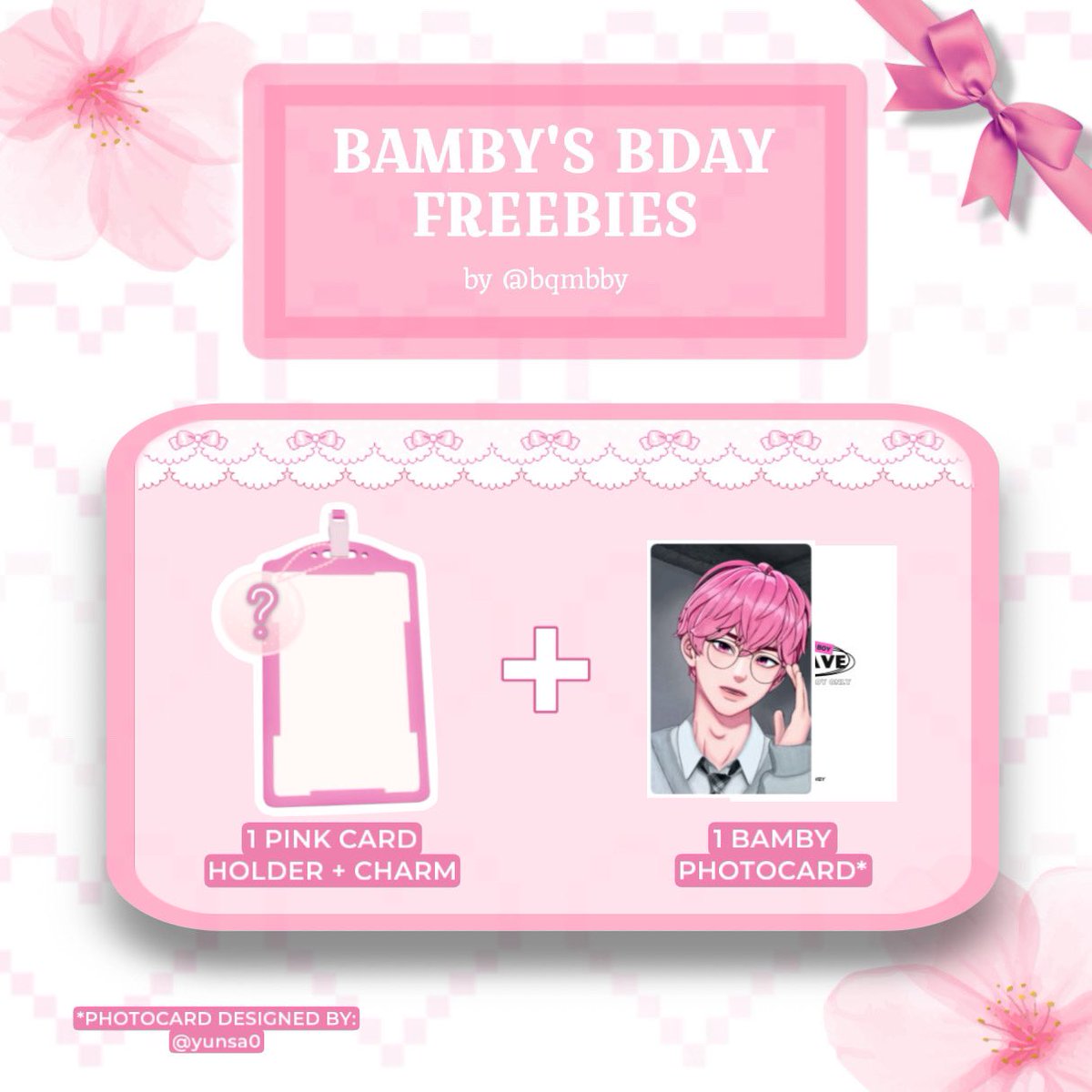 ddukseu's tweet photo. Aloooo Plli~💖
buat yg dateng ke @HBDBAMBY aku nanti bawa freebies ini😆
bagi yg mau trade/claim boleh reply yaw~
see u at #PINKNIC 😉🩷🌸 https://t.co/4l2zEMpAG4