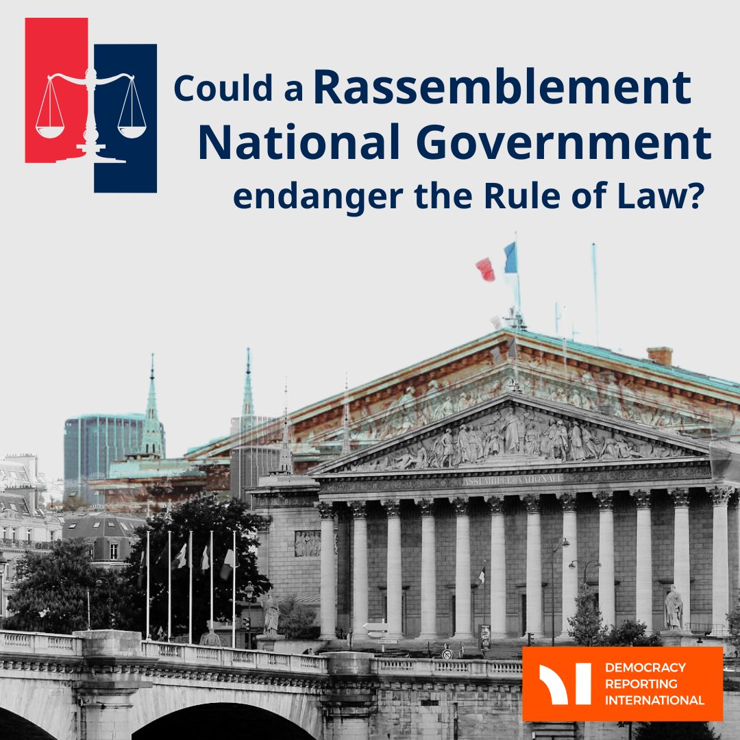 DemocracyR's tweet photo. Sunday’s elections mark the beginning of a new political period for🇫🇷 

How will RN’s potentially broad victory impact the #ruleoflaw?What about the constitutionality of national preferences &amp; migration reforms?

Full Q&amp;A with Xavier Phillipe @SorneParis1➡️https://t.co/9JvYqwpSvi https://t.co/78duQVrGX9