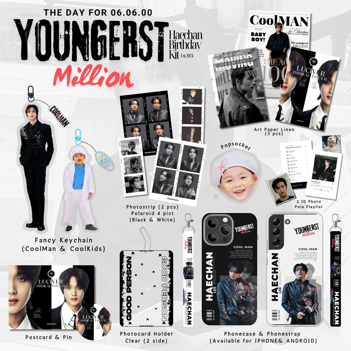 [HELP RT &amp; Like]

🧸ྀི Lee #HAECHAN Birthday Kit ~`
— by. nanawstuffs

🗓 4 - 7 Juli 2024
📍 INA. Jatim 

🖇Form order
bit.ly/HcBdayKit
*Detail price per package bisa cek di form

Detail ⬇️