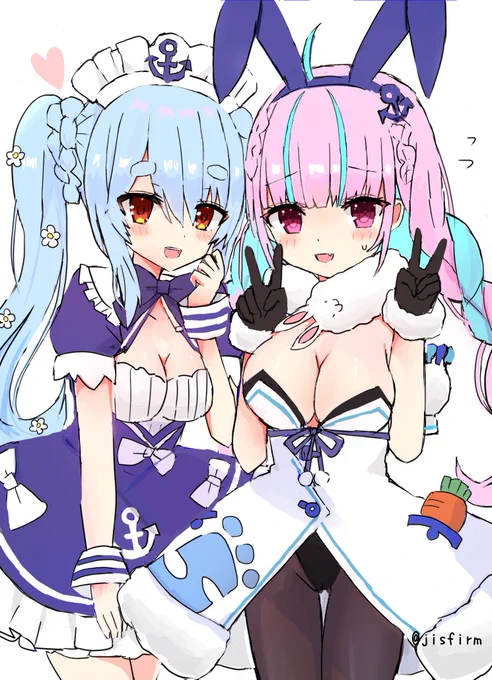 あくぺこ衣装チェンジ #あくあーと #ぺこらーと 