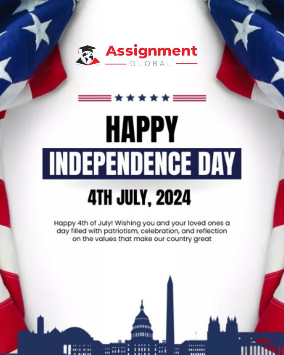 AssignGlobal's tweet image. Happy Independence Day..

#daquan #america #9gag #8fact #lloyd #jimcarrey #whitehouse #uni #exam #assignmentglobal