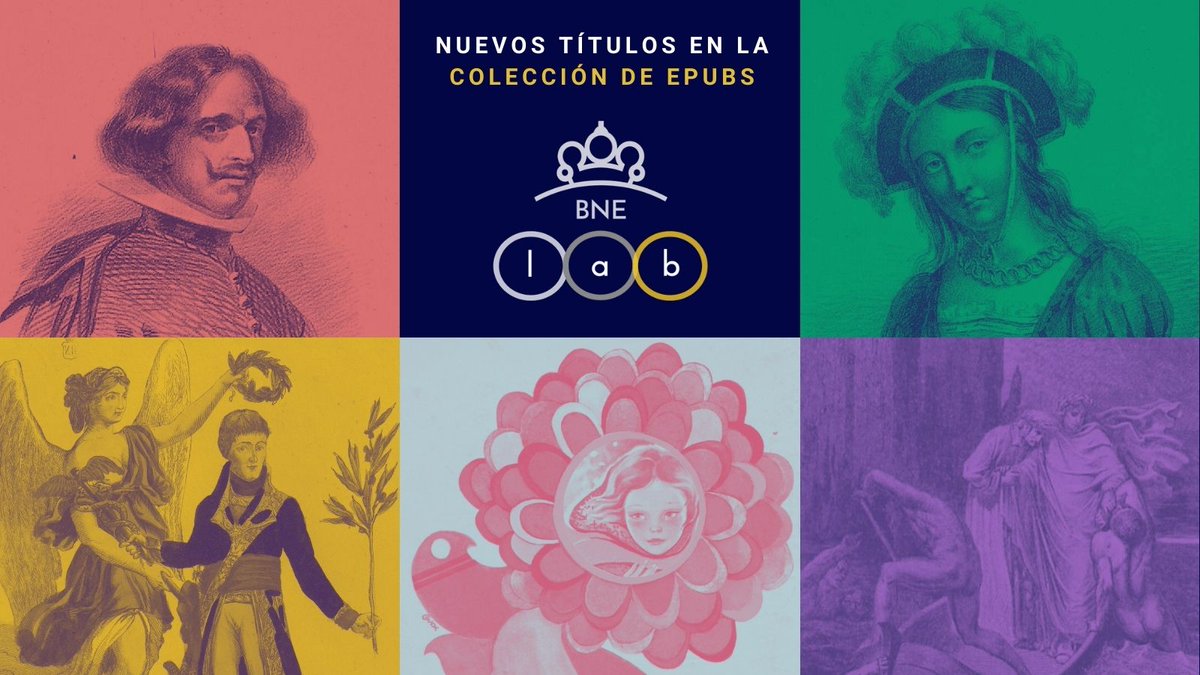 ¡Lleva a la BNE contigo este verano!☀️
Hoy es el Día Mundial del Ebook, y venimos con buenas noticias: ya podéis disfrutar de nuevos títulos en nuestra colección de ePubs en dominio público.

Abrimos hilo con algunas de las incorporaciones más destacadas📖
#DiadelEbook