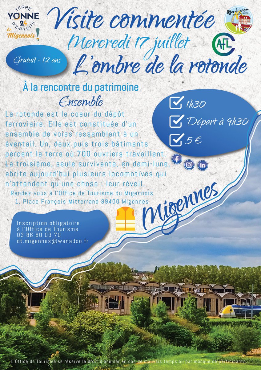 magicstarax's tweet photo. A vos agenda !!!
👉 : Mercredi 17 Juillet et Mardi 13 Août !
Visite du site de #LarocheMigennes Avec une petite animation organisés par l'AFCL : sortie de la #2D29135 + visite cabine !

RÉSERVATION OBLIGATOIRE ! https://t.co/PodWQtyc2f