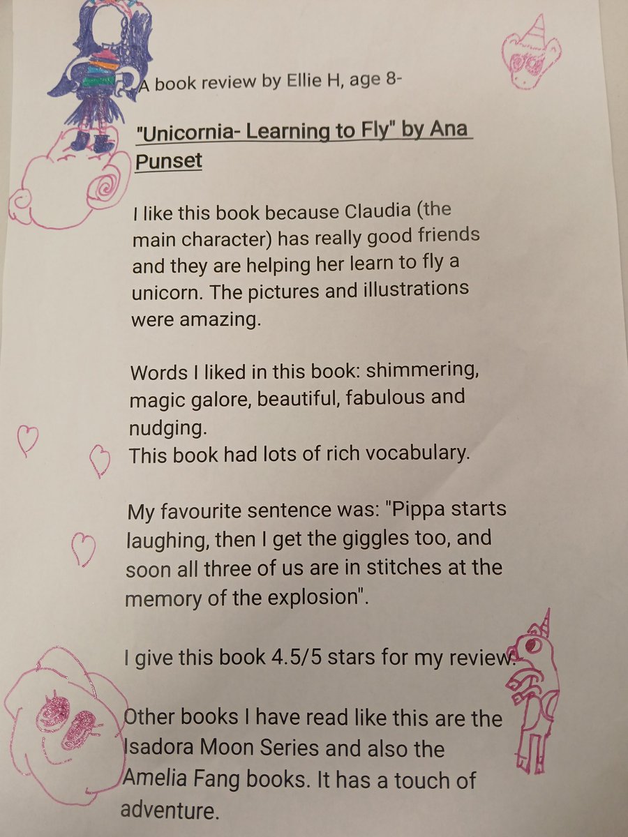 This is possibly one of our favourite Booktester reviews ever, Ellie H (8) <a href="/WalkerBooksUK/">Walker Books</a> <a href="/Bibliogranddame/">Nichola</a>