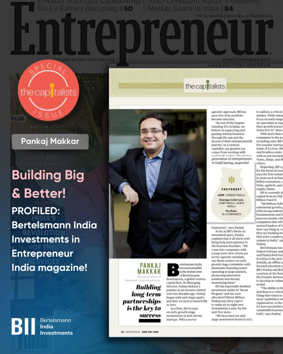 Bertelsmann India Investments tweet media