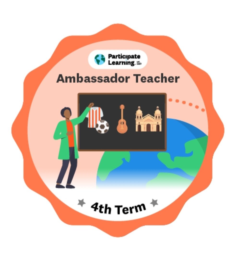 Finishing my fourth year being an ambassador teacher! I am thankful of every experience gained and every effort made!
<a href="/ParticipateLrng/">Participate Learning</a> #UnitingOurWorld