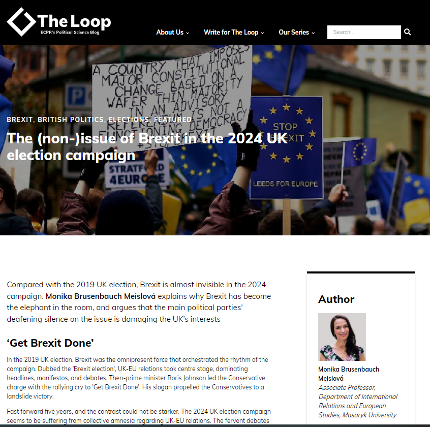 🇬🇧 🗳️ The UK #GeneralElection2024 day is upon us and I am thrilled to share my contribution for <a href="/ECPR_TheLoop/">The Loop. A Political Science Blog from @ECPR</a> on the (non)issue of #Brexit in the election campaign. 

#GE2024