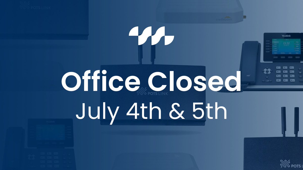 We will be closed on July 4th and 5th to celebrate Independence Day! 

Should you need tech support, please contact us via email or phone.

📧 info@rcntechnologies.com
📱 865.315.7373 

#independenceday #companyholiday