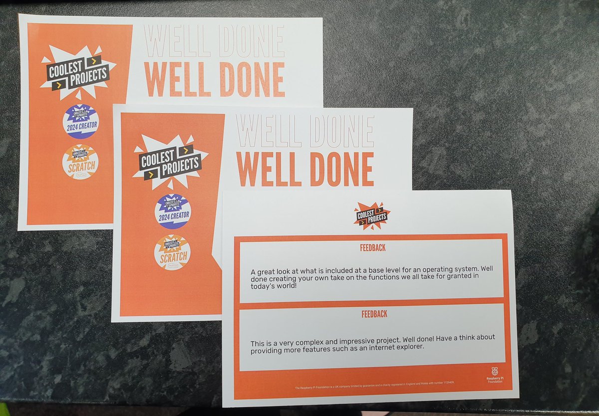 Code Club students in <a href="/keslich_lower/">KES Lower School</a> <a href="/keslichfield/">KES Lichfield</a> have had excellent feedback from <a href="/CoolestProjects/">Coolest Projects</a> 
Well done and thank you to all who took part! 
🆒️😎⭐💻🏆🖥🌟😎🆒️