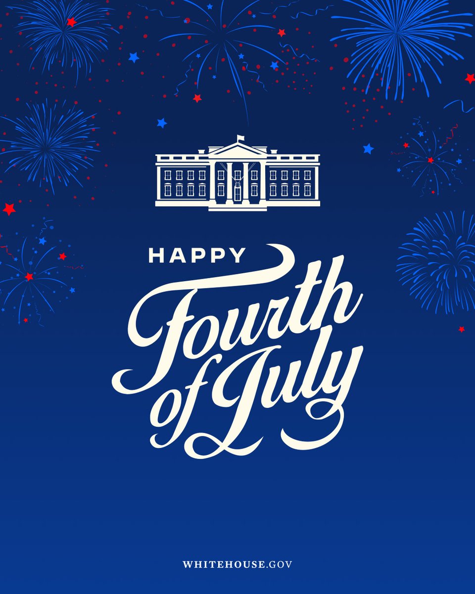 POTUS46Archive's tweet photo. Happy Independence Day, America!
 
May God bless you all. And may God protect our troops. https://t.co/AssVmeEvaR