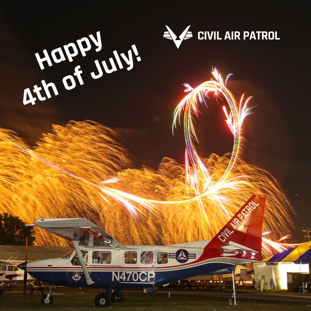 CivilAirPatrol's tweet photo. Celebrating freedom, fireworks, and all things red, white, and blue. Happy 4th of July!

#CivilAirPatrol https://t.co/lhAs3pwiXT