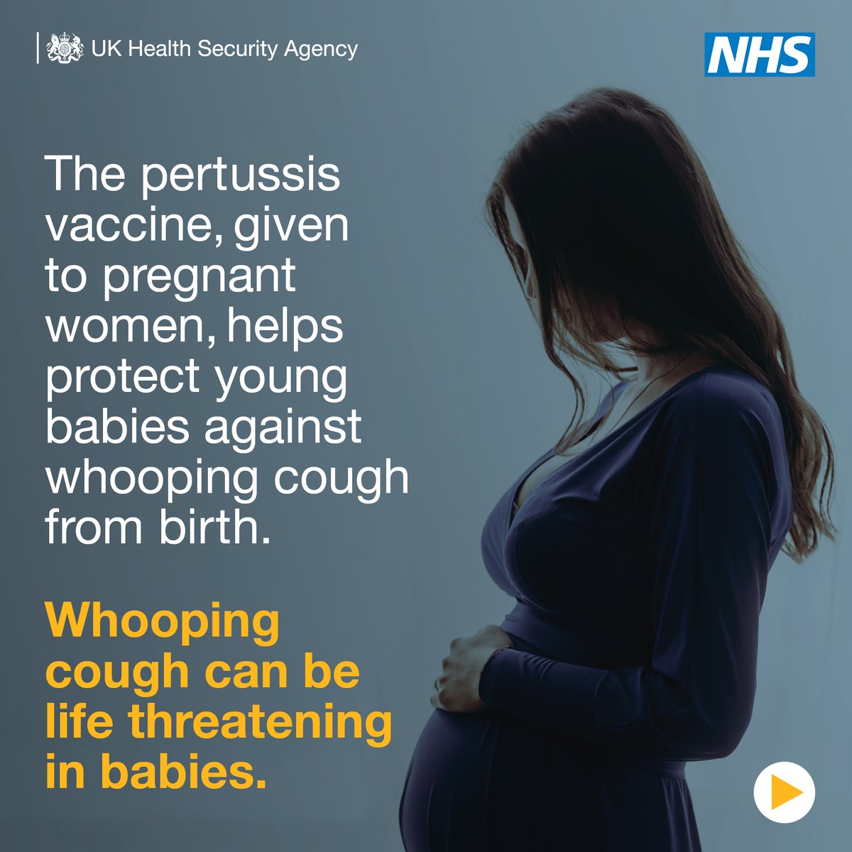 If you're pregnant, it's important to take up the #Pertussis vaccine when offered. It helps to protect your baby in their first few  weeks of life, as #WhoopingCough can be life-threatening. More info: nhs.uk/pregnancy/keep…