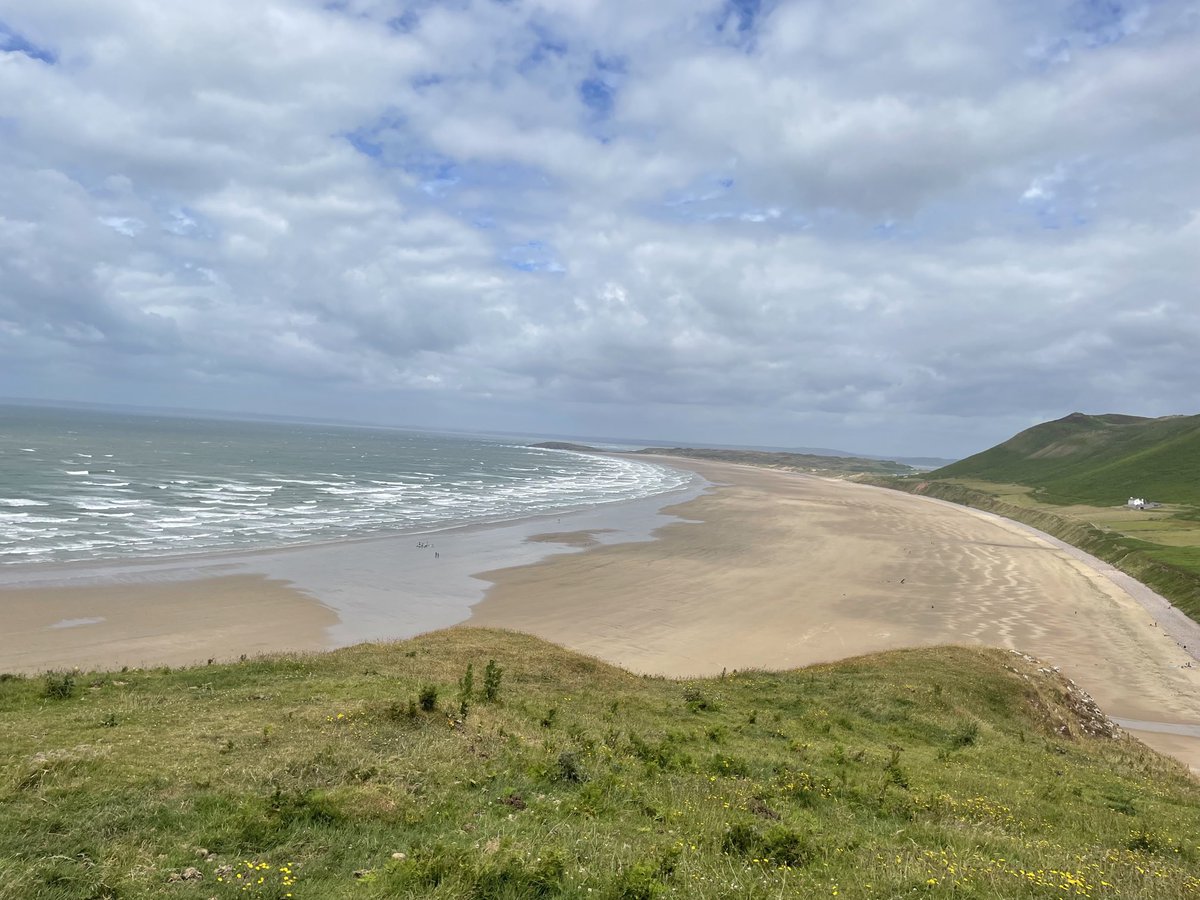 Lots of surf in Rhossili today!