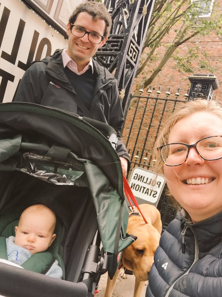 We voted! #babiesatpollingstations #dogsatpollingstations