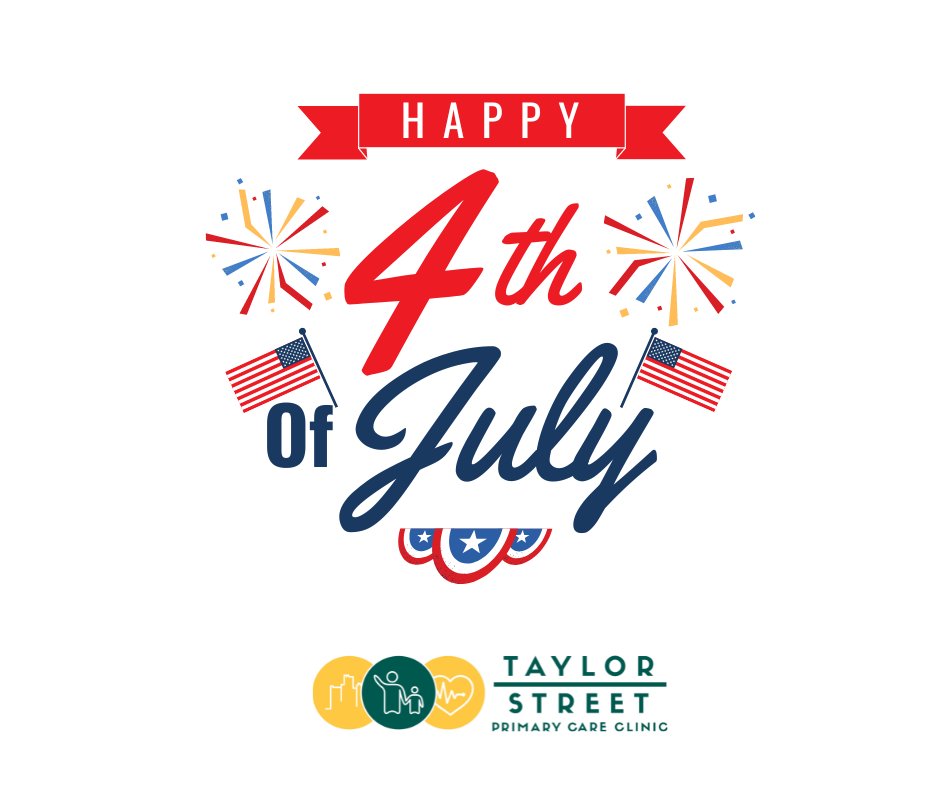 TaylorSt_Clinic's tweet photo. We wish you and your family, a happy and safe 4th of July! https://t.co/zRa5OjWT0P