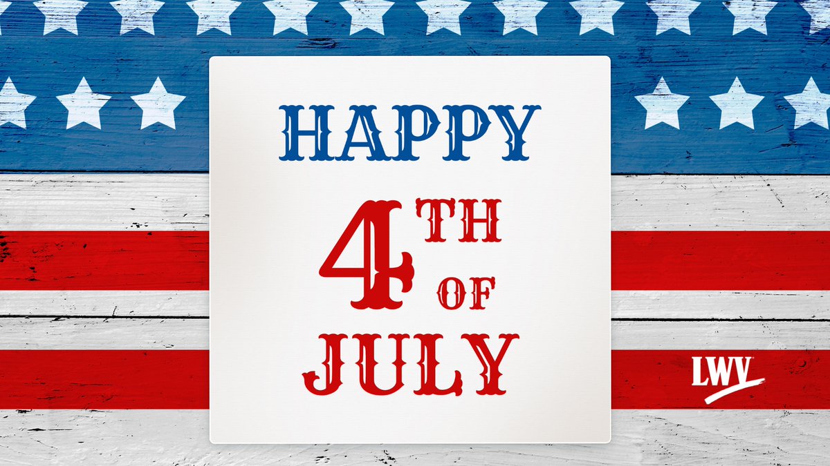 lwvdallastx's tweet photo. Happy Birthday, America!
#LWVD #LWVT #LWV #4thofJuly https://t.co/bCB3bLrF81
