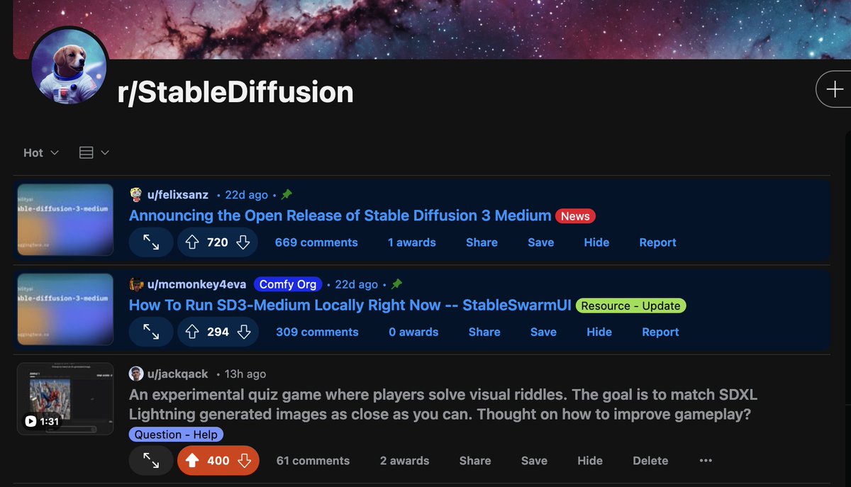 this is so sick

riddlemethis made it to the top of /r/StableDiffusion today

<a href="/FAL/">fal</a> is holding the real-time load perfectly