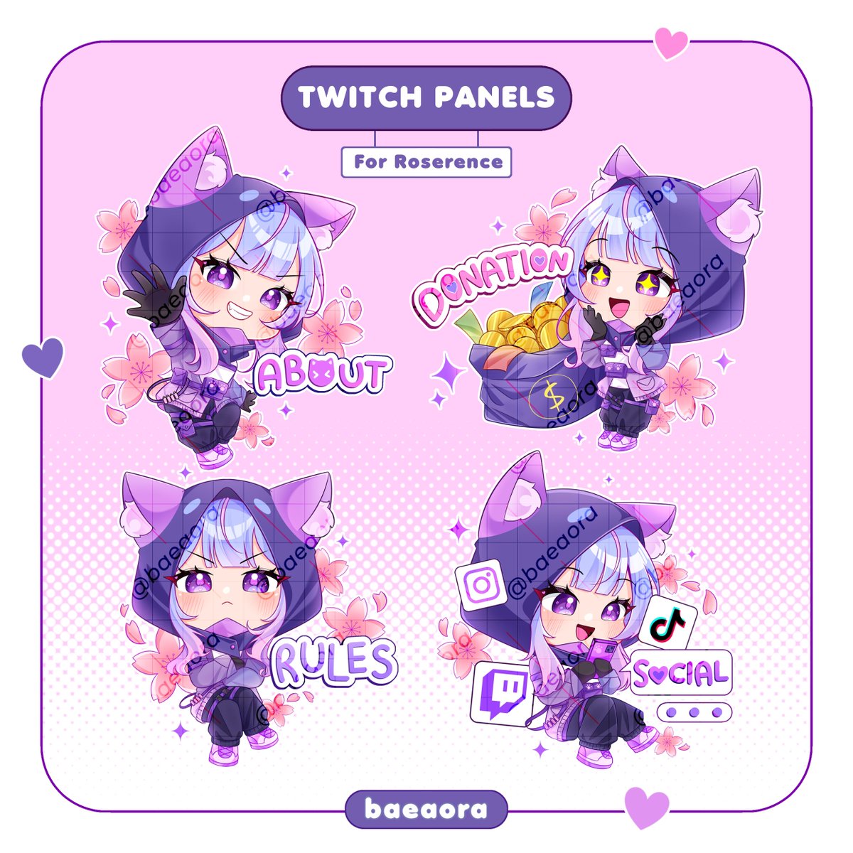 baeaora's tweet photo. [ 🩵 ] Twitch Panel Comms for Roserence! This was done in April batch hehe, thank you so much 😆🫶

Panels service will be available soon at my VGen page ╰(°∇≦*)╮

#aora_comms #VGen #commission https://t.co/TkNAJLmFCb