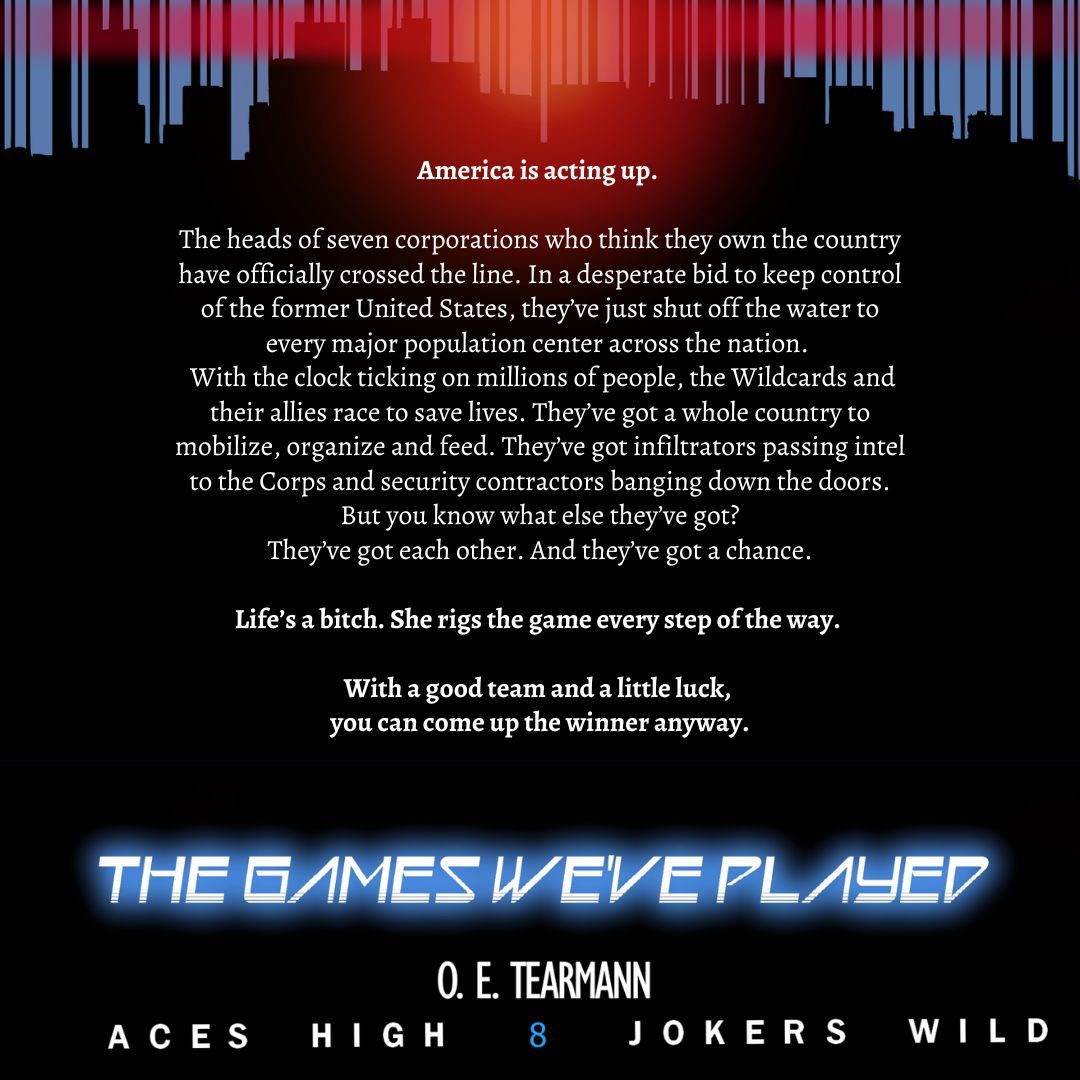 AmphibianPress's tweet photo. And here she is! The eighth and final book in this incredible cyberpunk-turns-solar punk series has hit shelves. If you're a fan of found family, LGBTQ characters, and bringing down the government, you have to check out THE GAMES WE'VE PLAYED.

https://t.co/5uUie8k7to https://t.co/HZvgjPq1Fv