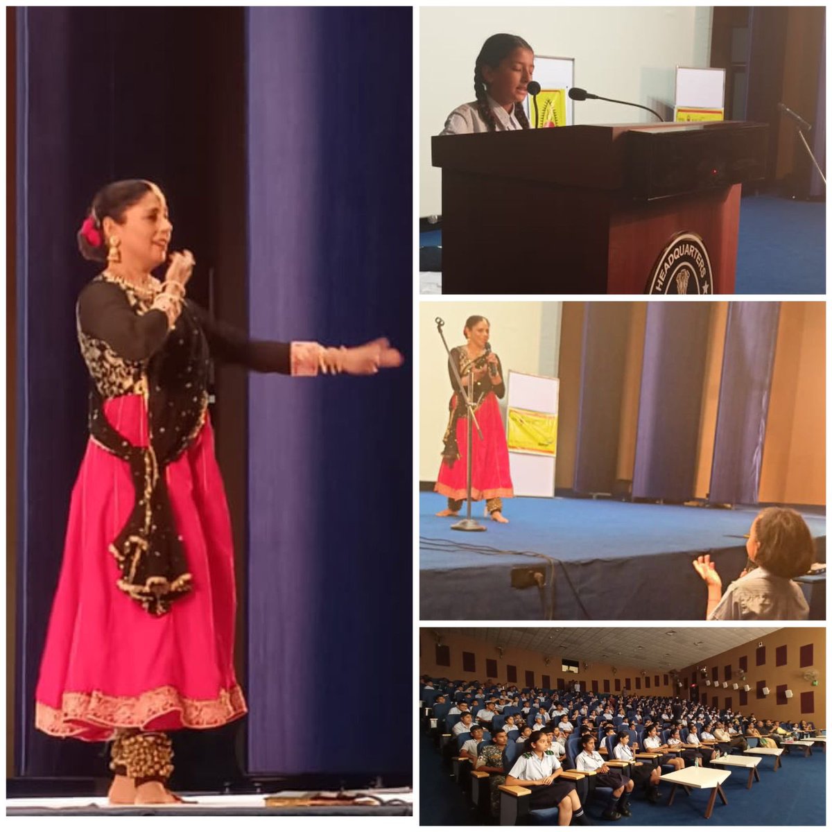 IN_GDD's tweet image. #INSSardarPatel @IN_GDD hosted a cultural evening in concert with #SPICMACAY. Naval personnel, families and  NCS students at Porbandar witnessed the vibrant and mesmerising performance of #Kathak dance, #classical music and rich #cultural extravaganza of India.