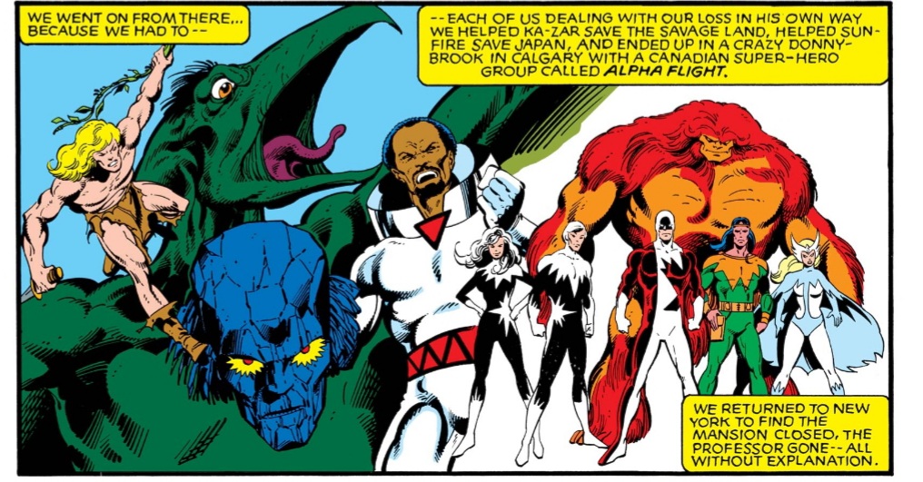 Claremont’s work is famous for his cultivation of long, continuous storylines and one of the earliest strategies we can identify toward this is his practice of chaining together conflicts in direct succession in order to form a (moderately) continuous narrative. #xmen 1/11
