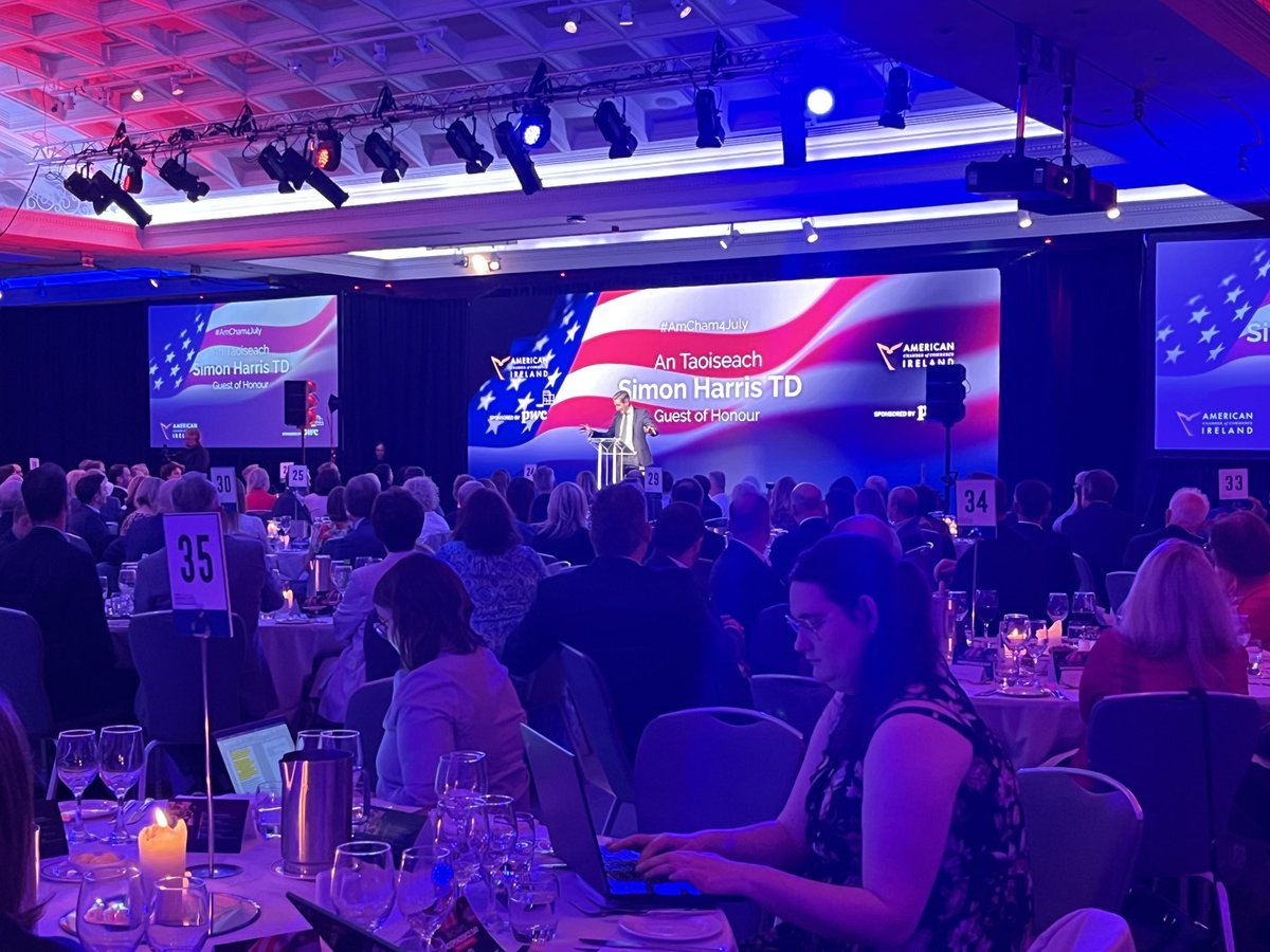 PwC is delighted to support the ⁦<a href="/AmericanChamber/">American Chamber</a>⁩ 4 July lunch today celebrating US Irish connections and investment ⁦<a href="/PwCIreland/">PwC Ireland</a>⁩