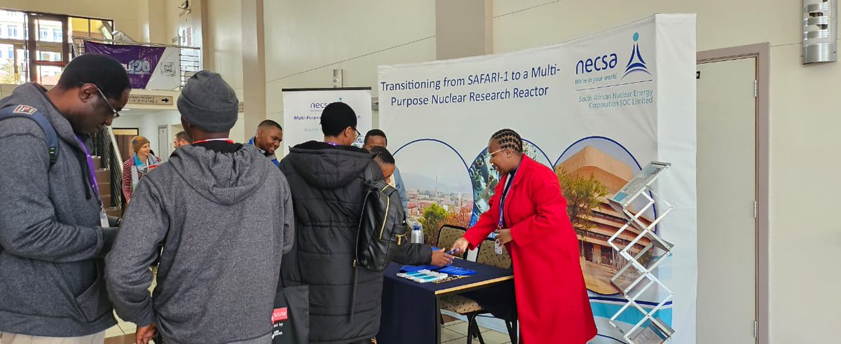 necsa_Ltd's tweet photo. #Necsa Group exhibiting at the 68th Annual Conference of the South African Institute of Physics #SAIP from 1 - 5 July 2024. The conference is held against the backdrop of Rhodes University's 120th anniversary under the theme: "To the next 100, South Africa's future in physics". https://t.co/kMgIKQf4Lw