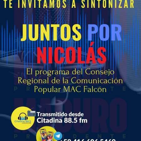#Escuche este Jueves 4 de Julio "Junto por Nicolas"
Hora 12:00 md
Radio Comunitaria Tricolor 105.5 Fm
📷 radiotricolorfm.caster.fm 📷
