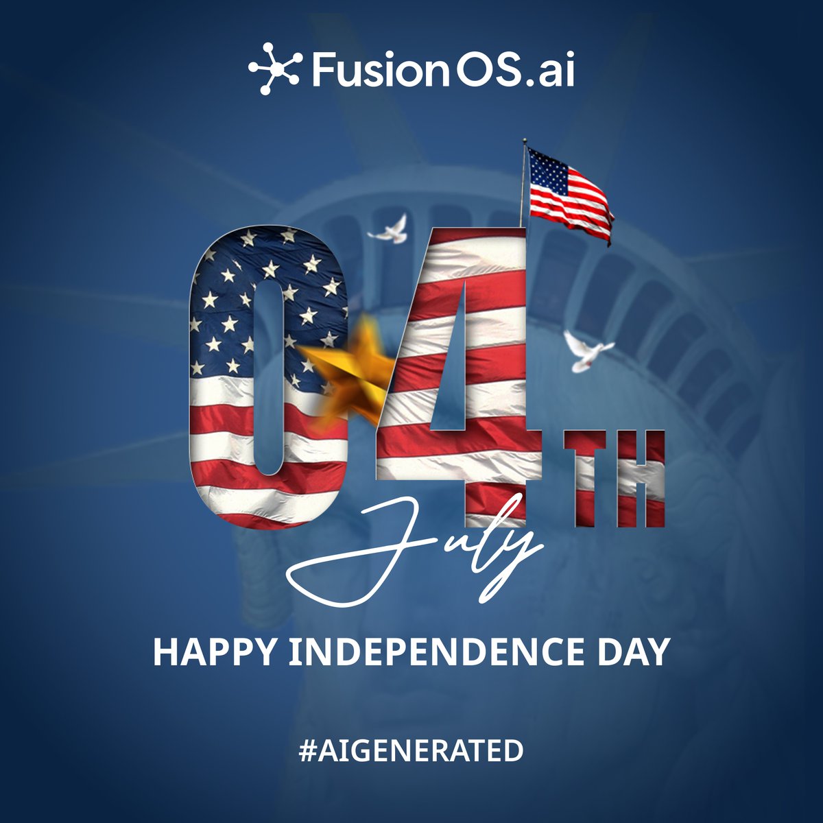 fusionads_ai's tweet image. Celebrating Freedom and Unity: Happy 4th of July! As we gather with family and friends, let&apos;s honor the spirit of independence and the values that make our nation strong #FusionOS